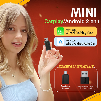 Adaptateur Mini CarPlay sans fil/Android Auto